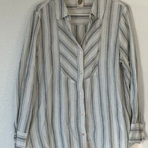 GUC Anthropologie 100% Cotton Button Down